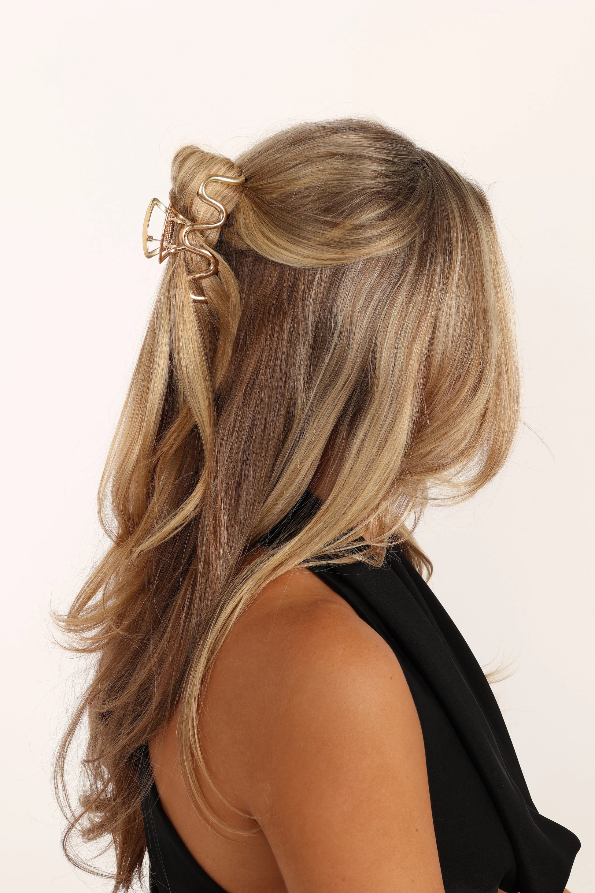 Gold Abstract Claw Hair Clip
