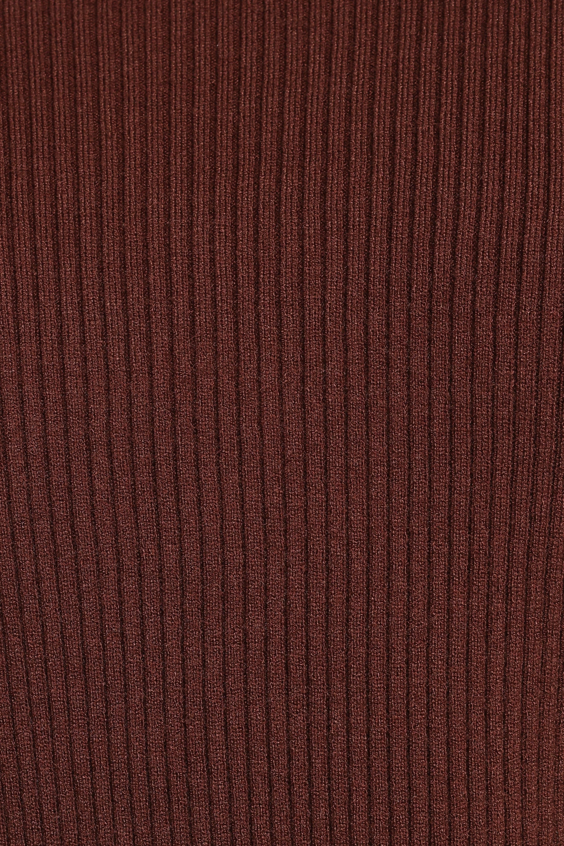 Mock Neck Ribbed Knit Top