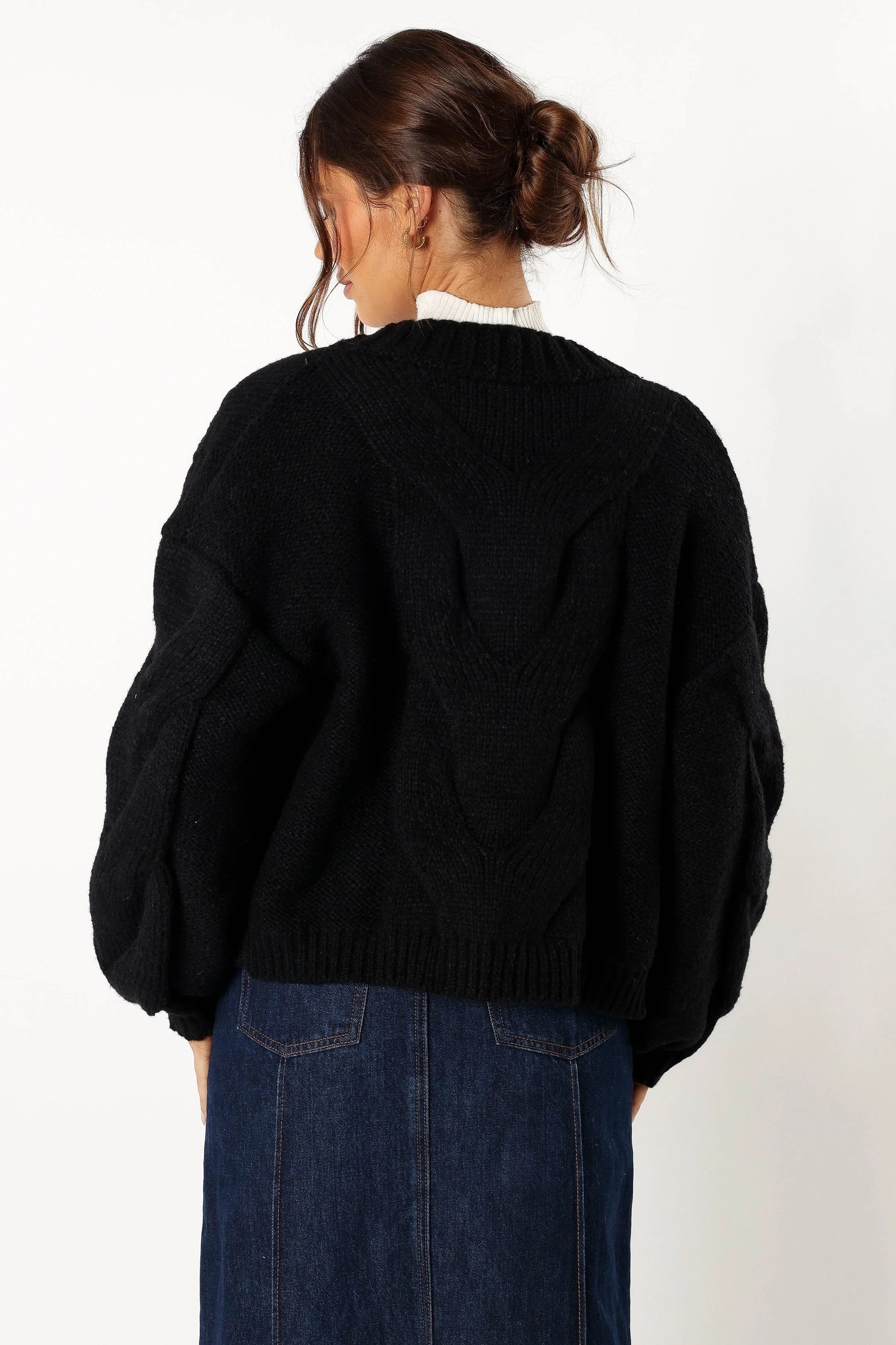 Oatmeal Open-Front Knit Cardigan