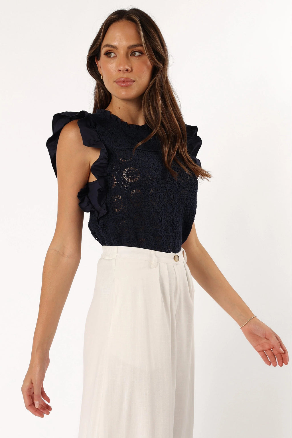Ruffle Crochet Summer Top