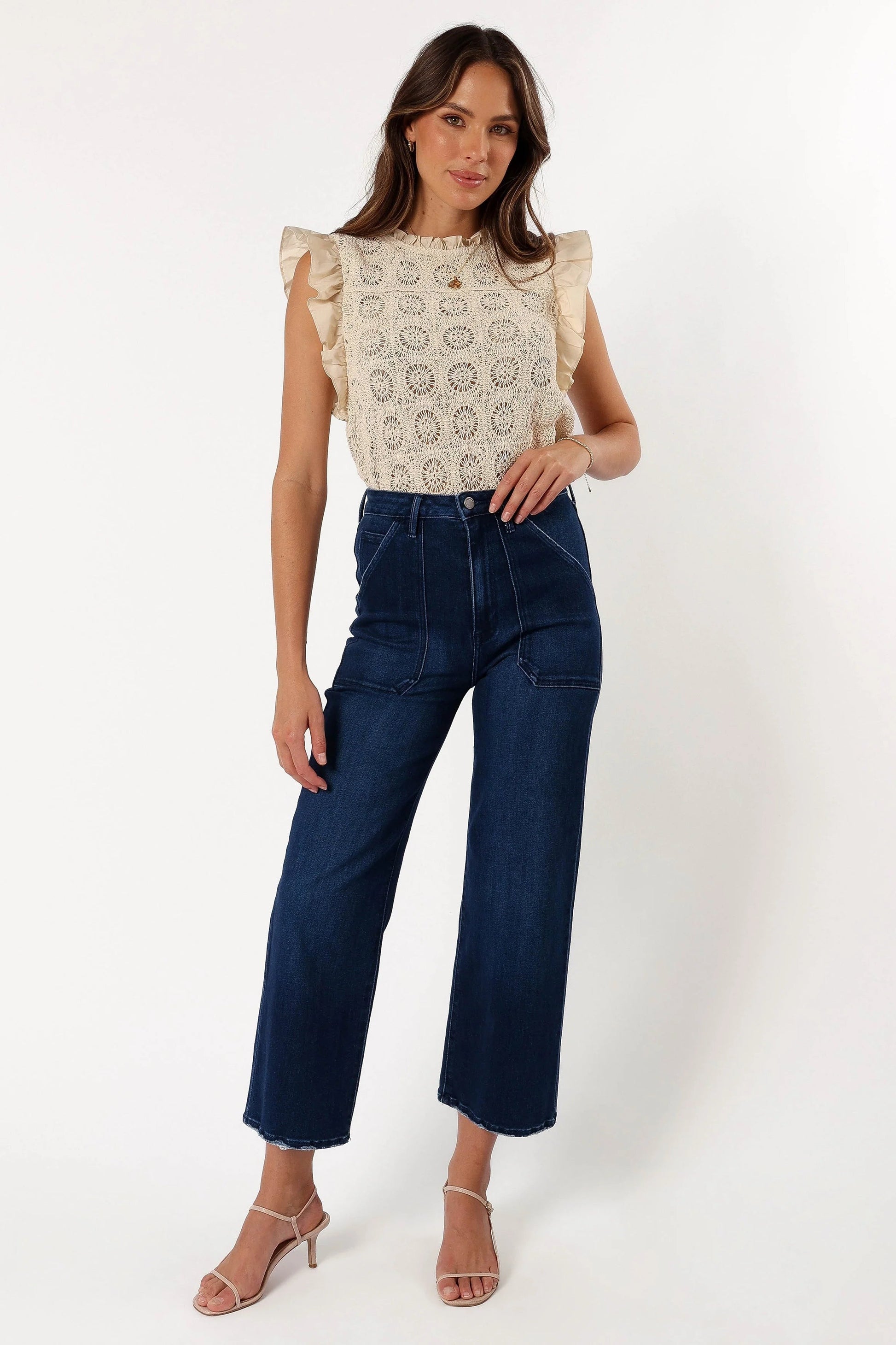 Ruffle Crochet Summer Top
