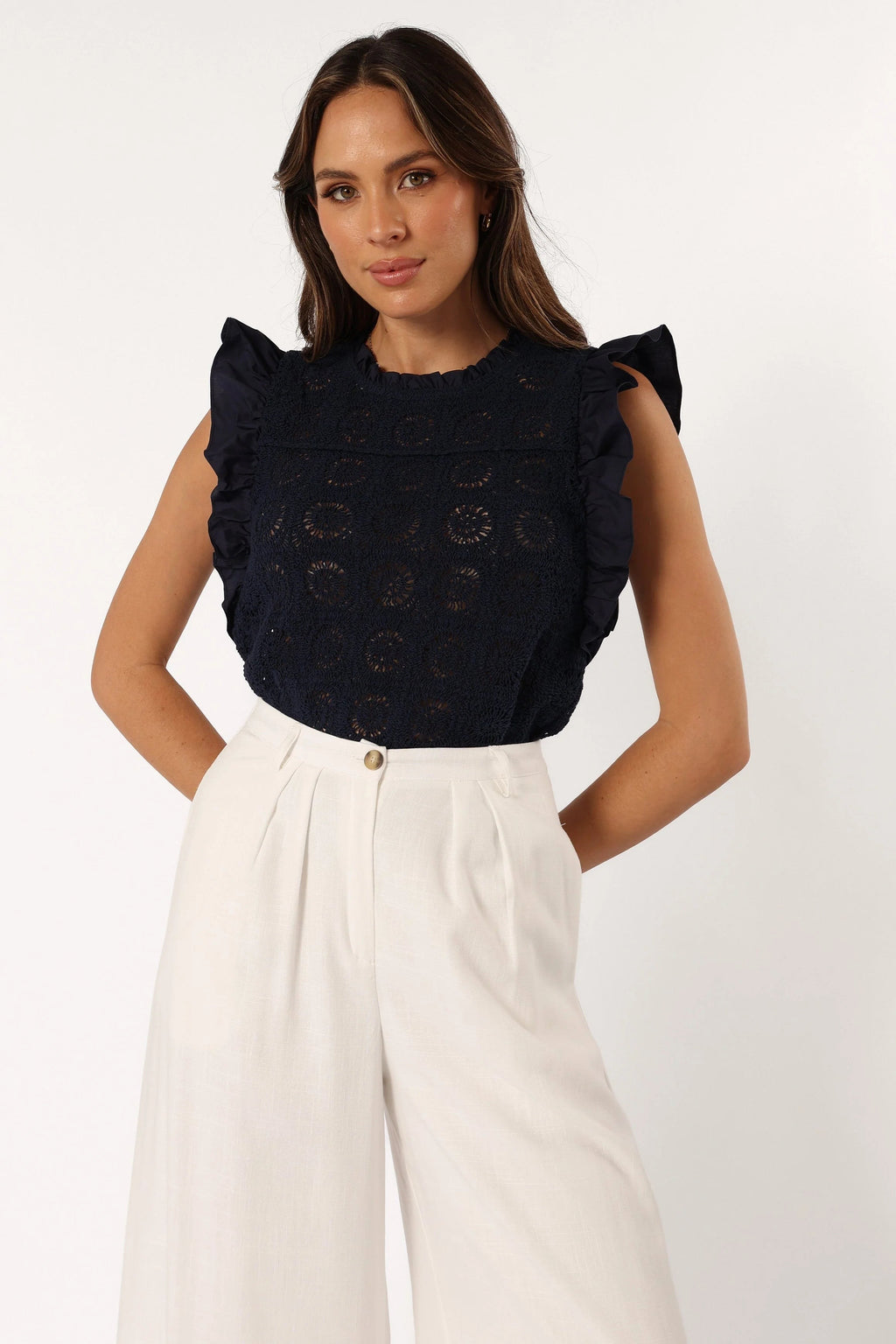 Ruffle Crochet Summer Top