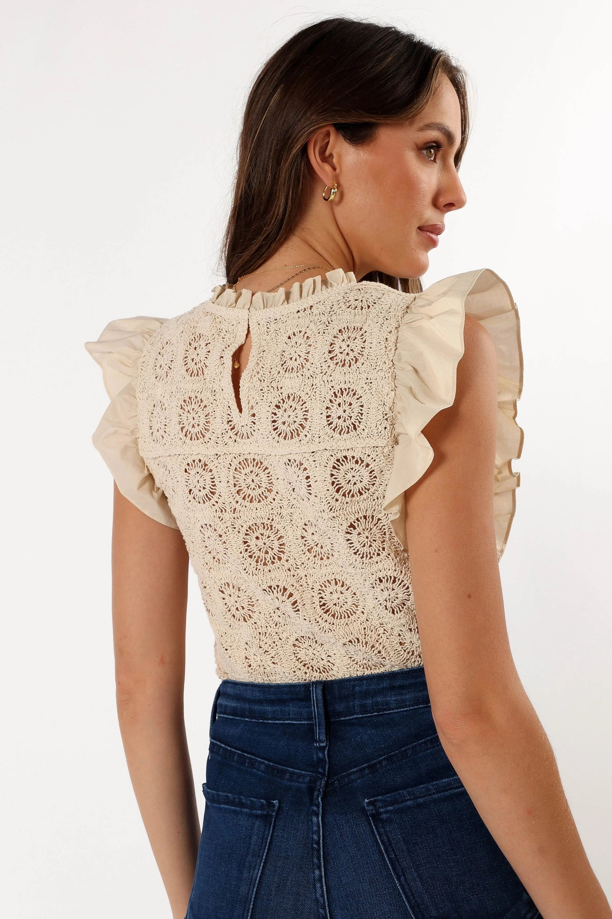 Ruffle Crochet Summer Top
