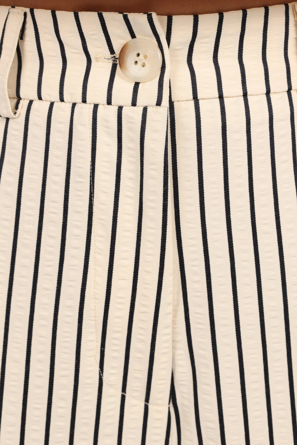 Striped Crop Top & Wide-Leg Pant Set
