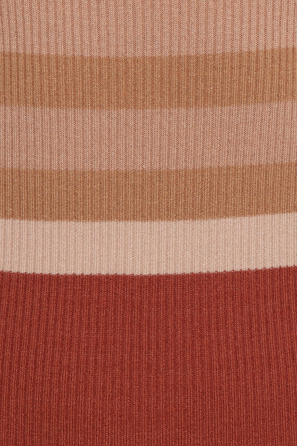 Striped Ribbed Bodycon Midi Dress
